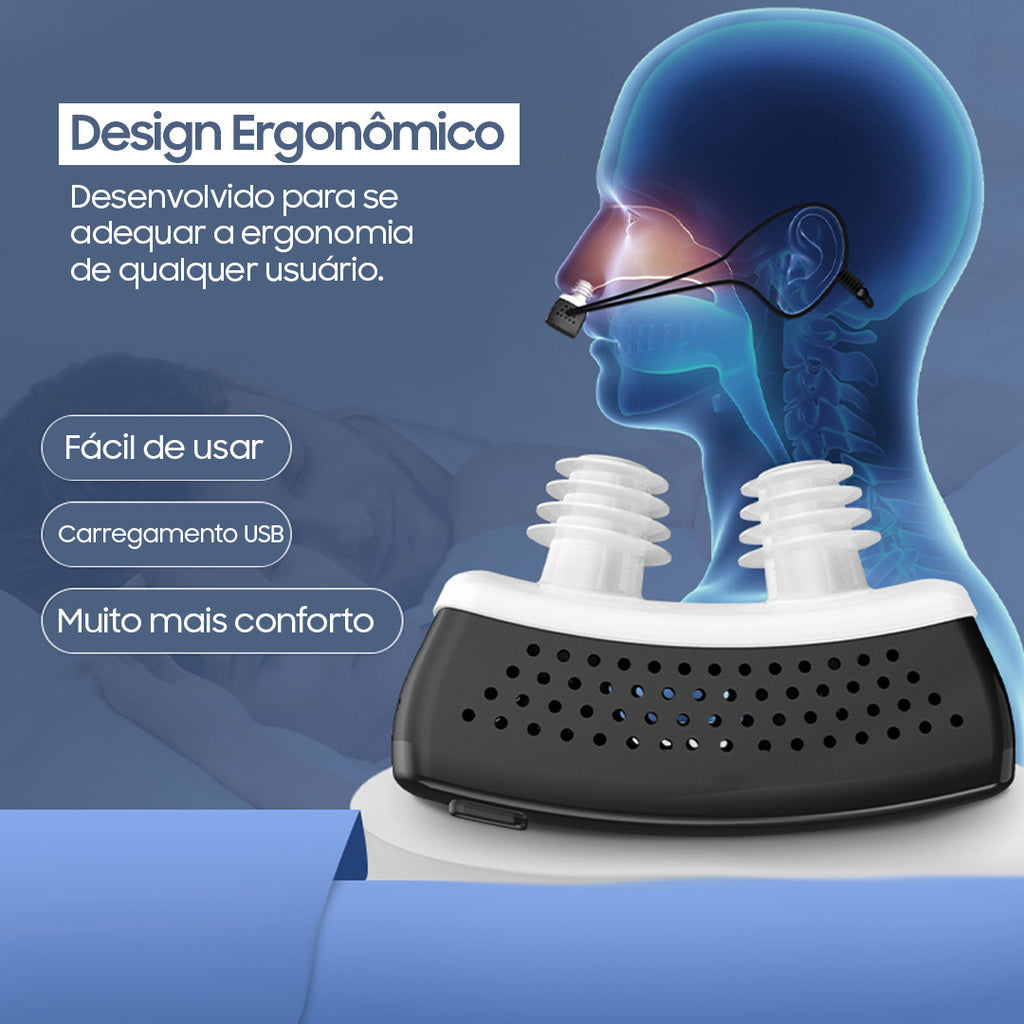 Dispositivo Eletrônico Mini-CPAP Anti-Roncos SonoFlux PRO®
