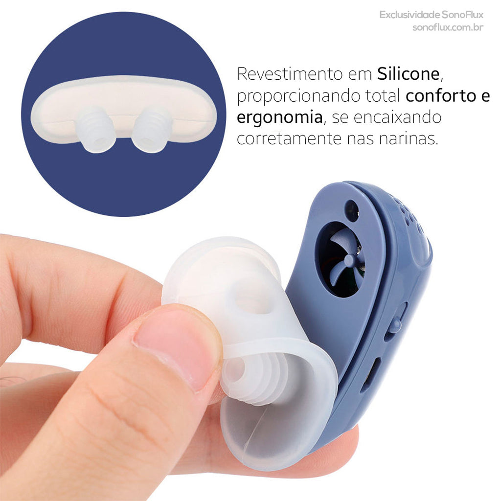Dispositivo Eletrônico Mini-CPAP Anti-Roncos SonoFlux®